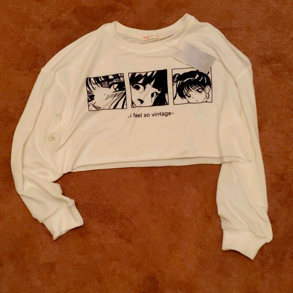 Anime Romwe Crop top